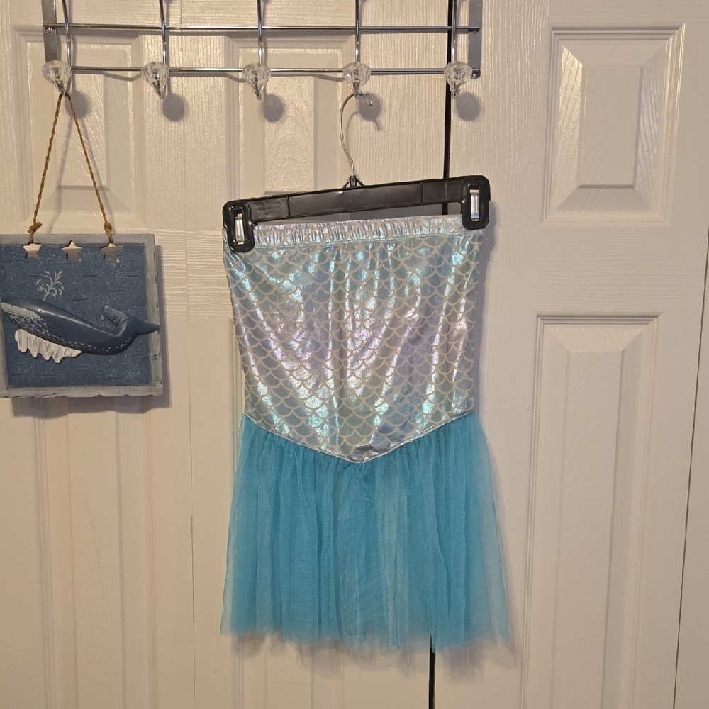 Floatimini Shimmering Silver and Blue Skirt